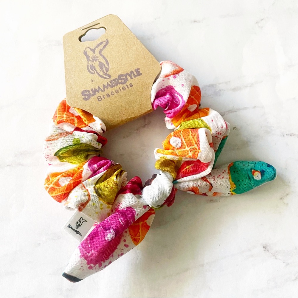 SummerStyle Bracelets Donut Bow Scrunchie